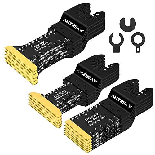 AMZBSAW 16-piece titanium oscillating saw blades for nails and wood