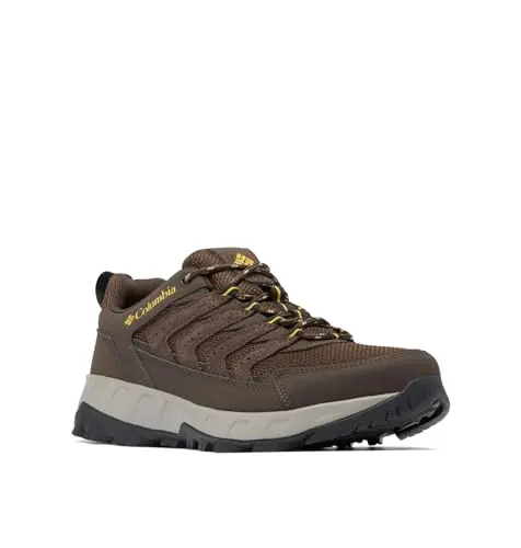 Columbia Strata Trail Low hiking shoe on a rocky trail