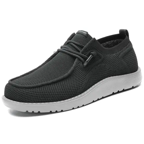 1TAZERO men's wide width slip-on loafers with arch support
