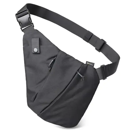 WYNEX anti-theft tactical sling bag with side gun holster