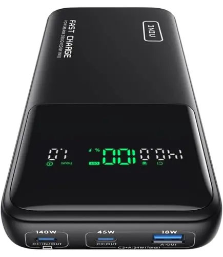 INIU 27000mAh 140W power bank with digital display
