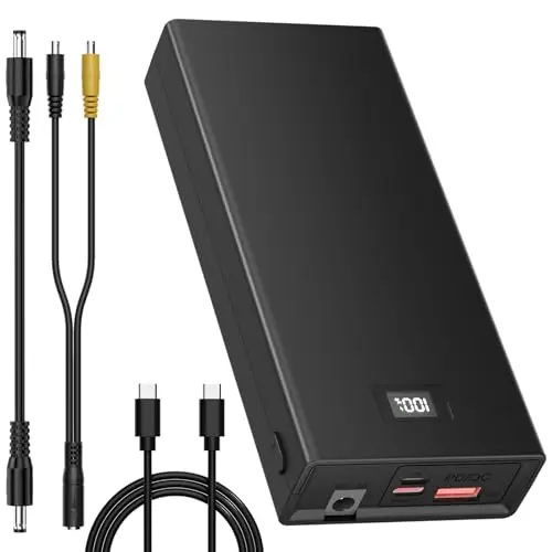 Byforphye 20000mAh portable power bank with DC output port for cameras and routers