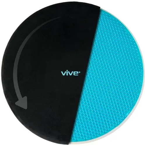 Vive Swivel Car Seat Cushion with black cover