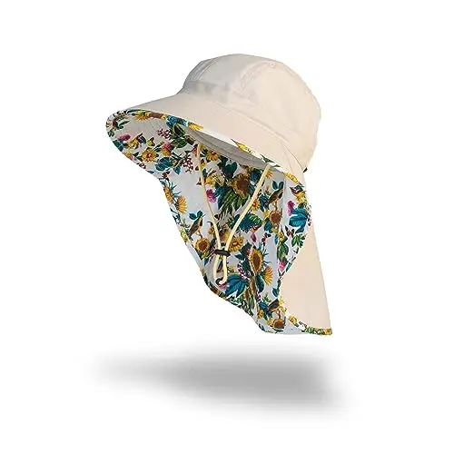 FARMER'S DEFENSE Sun Hat with back neck flap