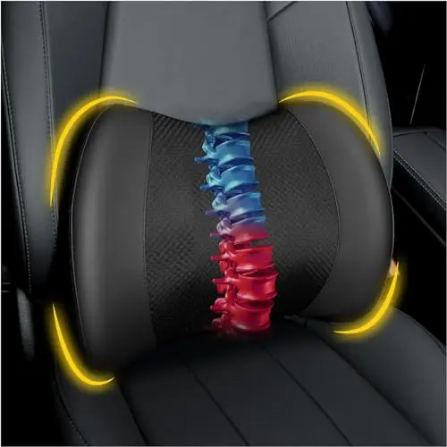 Lofty Aim lumbar cushion with PU leather cover