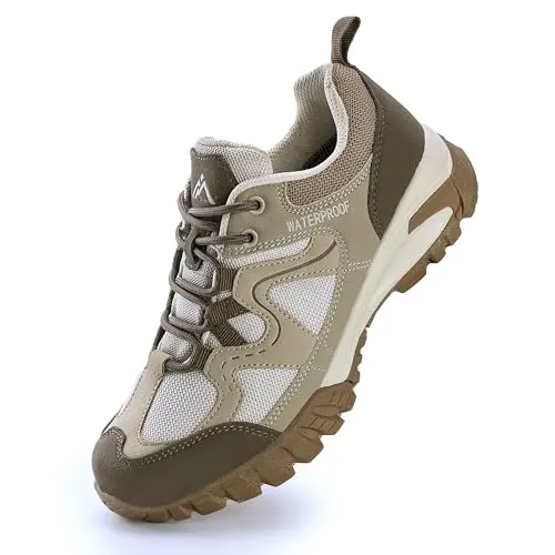 CC-Los Women's Beige Lightweight Waterproof Hiking Shoes