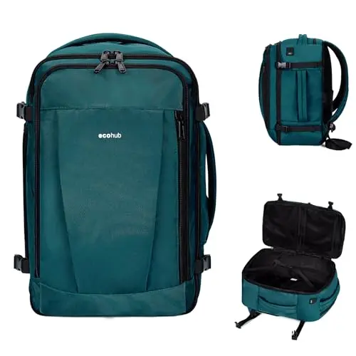 ECOHUB 30L backpack with USB charging port
