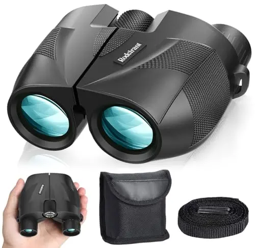 Bwrethay 20x25 high powered compact binoculars for travel and hunting