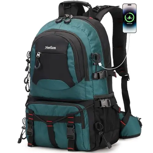 Nerlion 40L dark green hiking backpack
