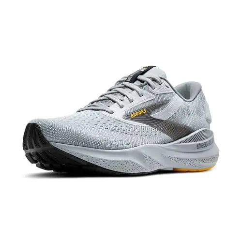 Brooks Adrenaline GTS 24 running shoe in Alloy/White/Gold Fusion color