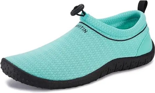 WHITIN Women's Quick Dry Water Shoes with drawstring for rocky beaches