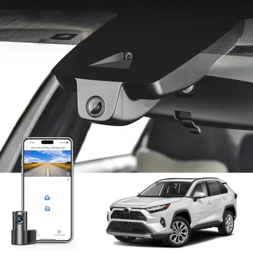 MANGOAL dual lens dash cam for RAV4 with vent hole models