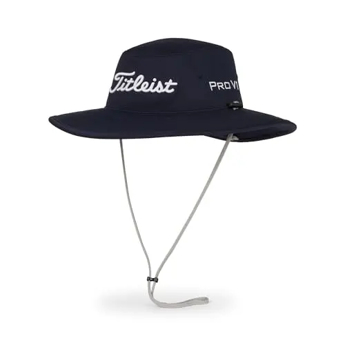 Titleist Men's Tour Aussie Golf Hat in Navy and White