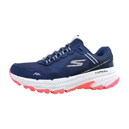 Skechers GO Altitude 2.0 women's trail running shoes in navy and pink