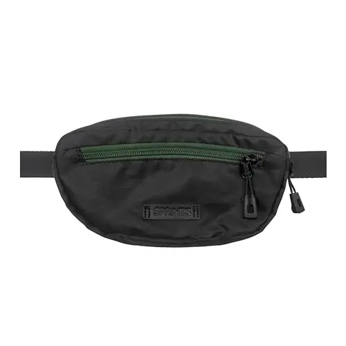 Sprints Sling It Bag in Shadow Noir, worn crossbody