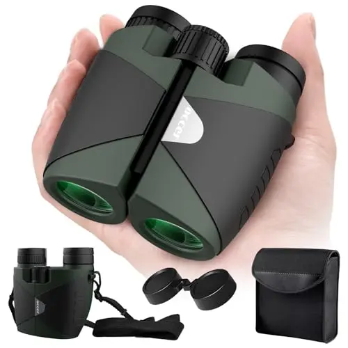Occer 15x30 compact binoculars in army green