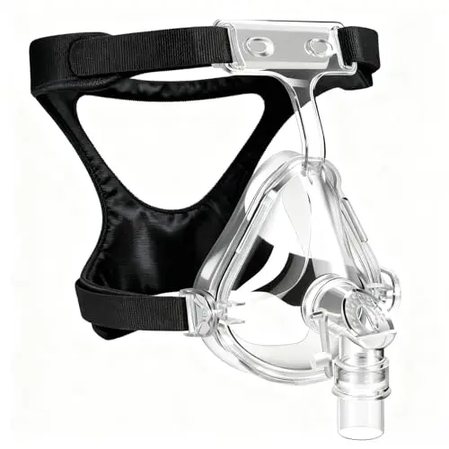 AIBUTI full face CPAP mask covering nose and mouth with adjustable headgear