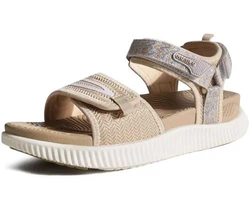 KuaiLu women's orthotic walking sandals with adjustable straps