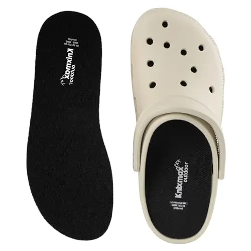 Knixmax Outdoor ultra-thin 3mm insoles designed specifically for Crocs and wide clogs.