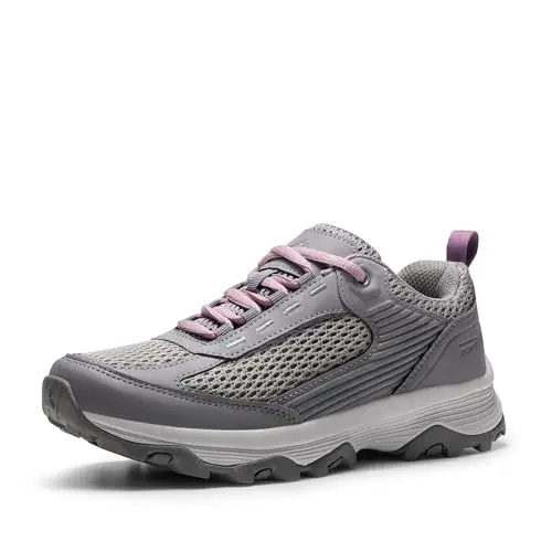 NORTIV 8 Women's Hiking Shoes in Dark Grey mesh