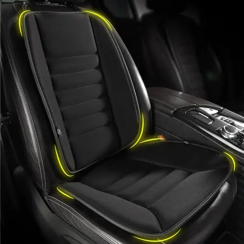 kingphenix car seat cushion and back support pillow set