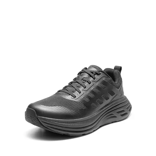NORTIV 8 Men's ActiveFloat walking running shoe in all black