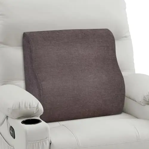 TANYOO brown dual-layer foam back support pillow for recliner chair