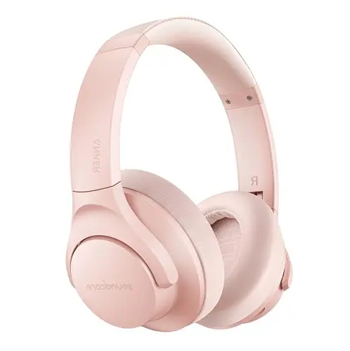 Soundcore Life Q20 hybrid active noise cancelling headphones in pink