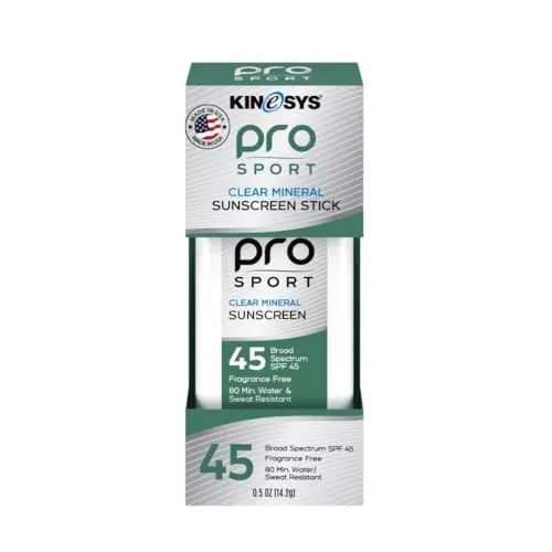 KINeSYS Pro Sport Clear Mineral Sunscreen Stick SPF 45