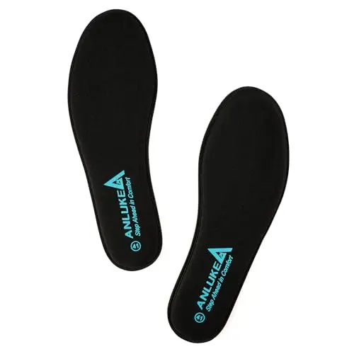 ANLUKE basic memory foam shoe inserts for work boots, running, and hiking