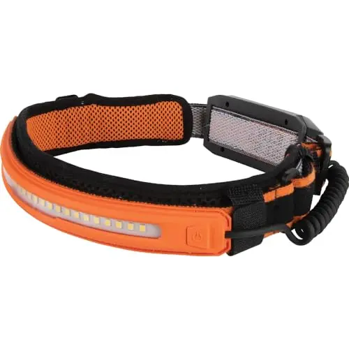Klein Tools 56308 headlamp on a hard hat
