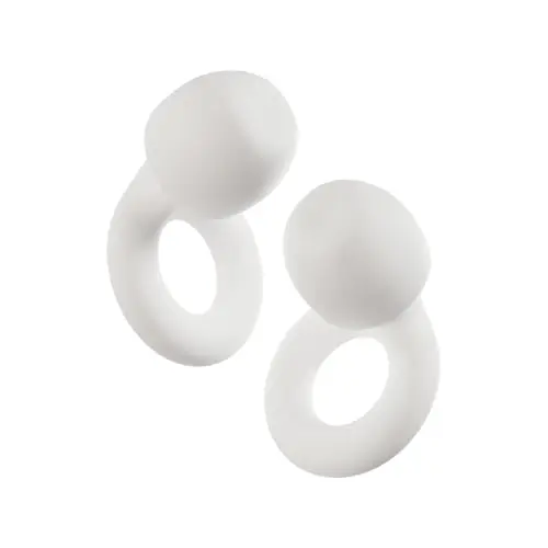 Loop Quiet 2 white silicone noise-reducing earplugs with case