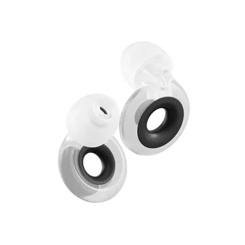 Loop Engage 2 Plus earplugs in clear with mute accessories