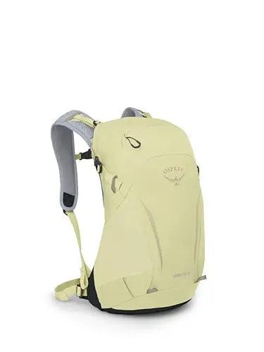 Osprey Hikelite 18L unisex hiking backpack in Stardust Yellow and Gray Wolf
