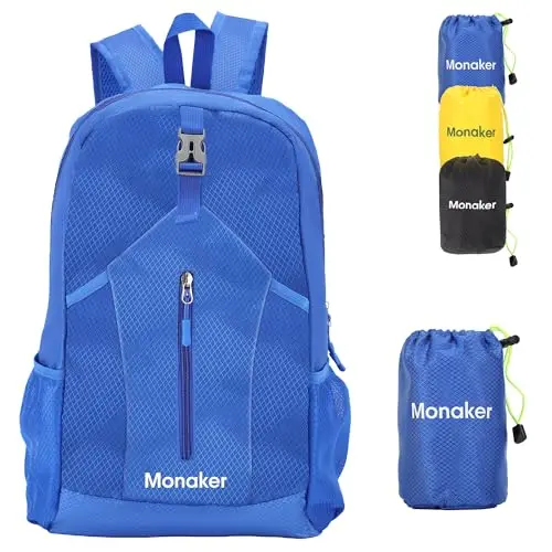 Monaker Ultralight foldable backpack in assorted colors