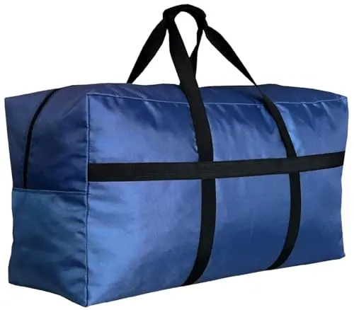 HaoHakka extra large blue foldable storage duffel bag
