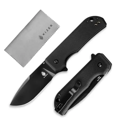 Kizer Nice Guy folding pocket knife with black G10 handle
