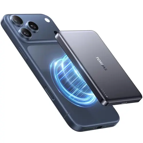 TORRAS Glacier Gray ultra-slim magnetic power bank