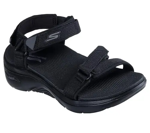 SKECHERS Arch Fit 2.0 Sandal with adjustable straps in black
