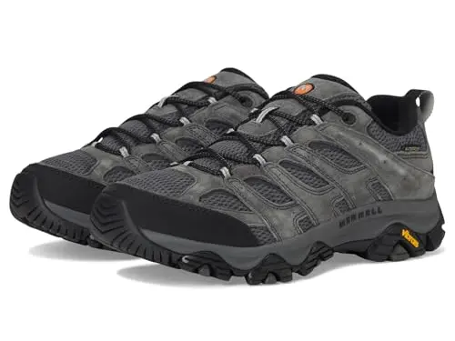 Merrell Men's Moab 3 WP Waterproof hiking shoe in New Granite