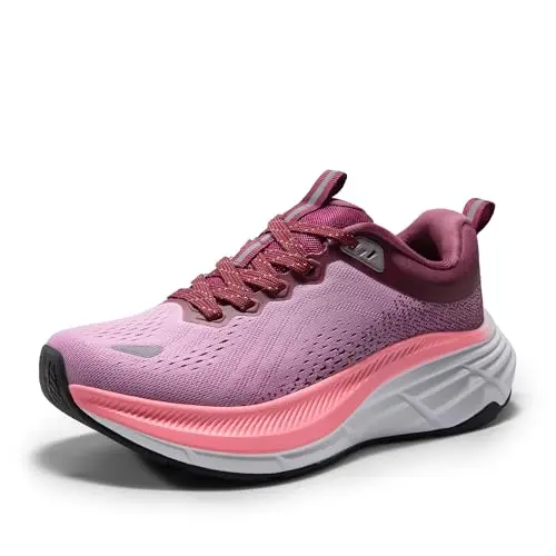 NORTIV 8 women's cushioned walking shoes with reflective detail