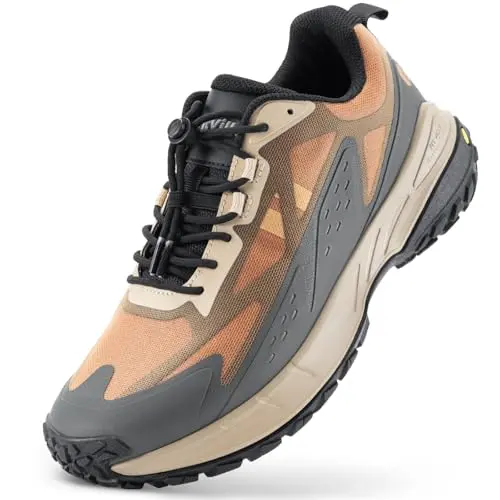 FitVille extra wide men's sneakers with a wide toe box and arch support for hiking.