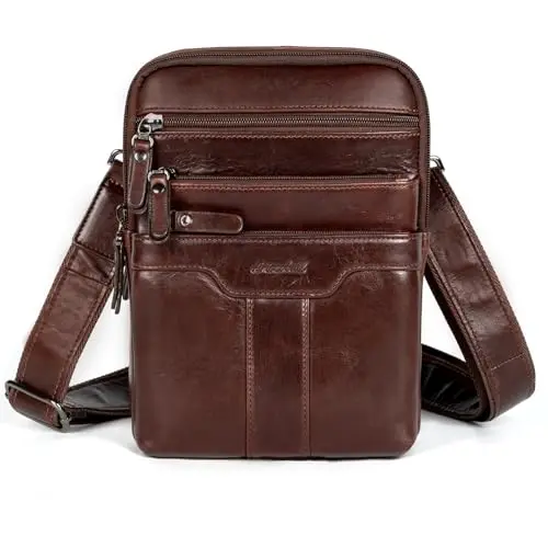 Ariscobull Genuine Leather Messenger Sling Bag