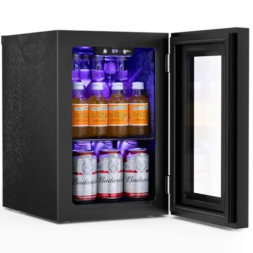Antarctic Star very small black mini fridge