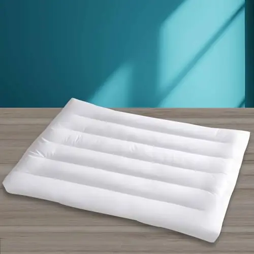 iFaon 2.5-inch standard size white down alternative flat pillow