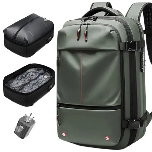 IKYWT large capacity vacuum seal travel backpack with TSA lock
