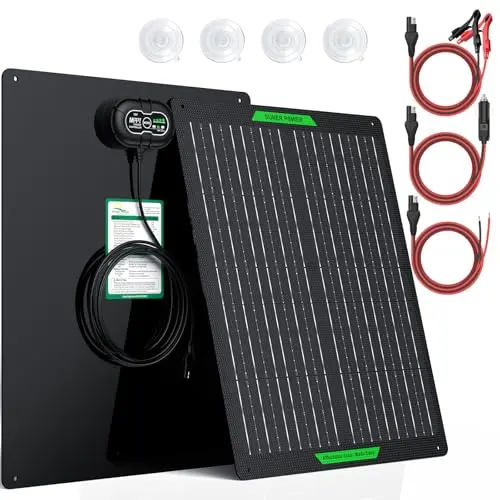 SUNER POWER 30W Solar Battery Maintainer with MPPT