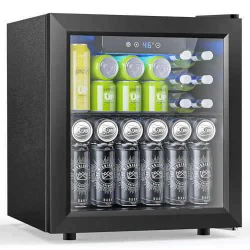 Electactic black drink cooler with digital control panel