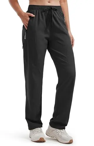 LIBIN women's 29-inch inseam hiking pants with an adjustable drawcord hem.