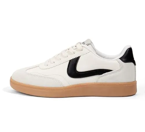 LUCKY STEP women's classic lace-up casual sneakers